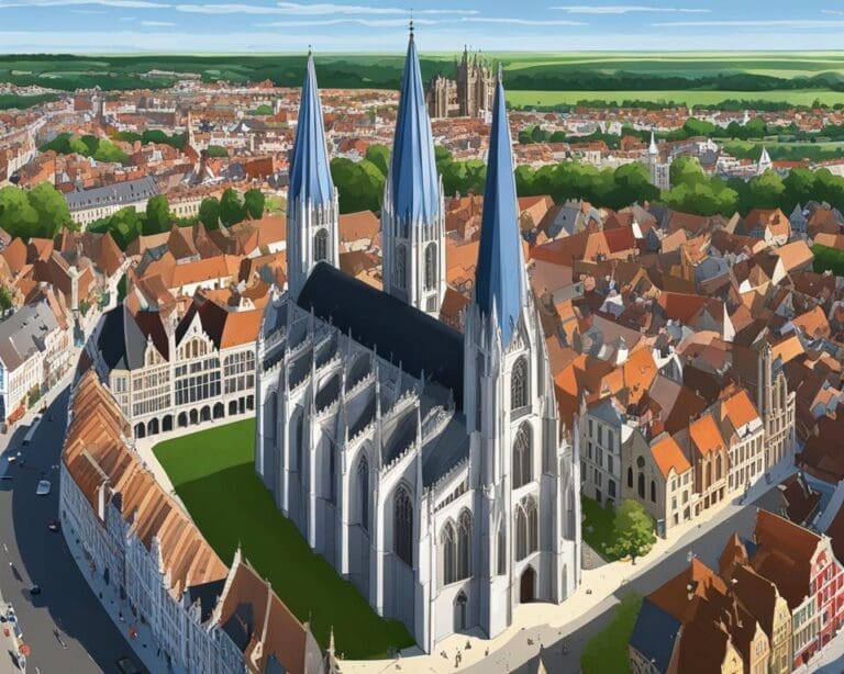 Mechelen: Grote markt & Sint-Romboutskathedraal van Bert Beckers op