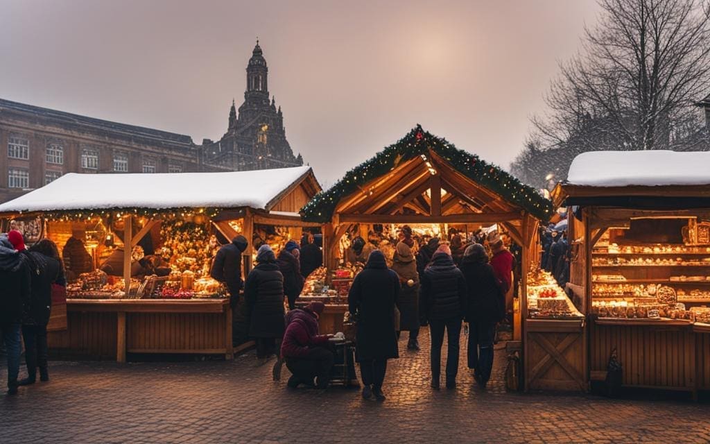 Kerstmarkt met lokale ambachten