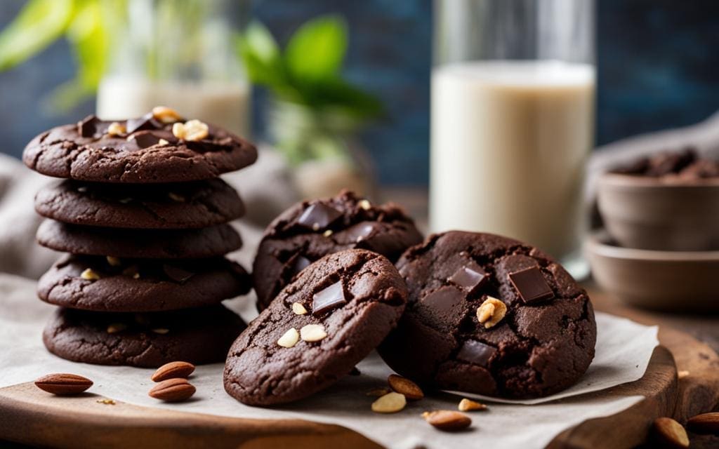 Veganistische chocolade koekjes