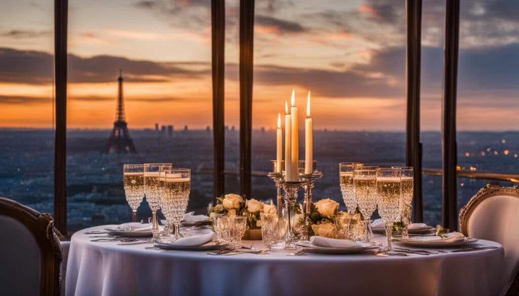 Luxe diner in de Eiffeltoren
