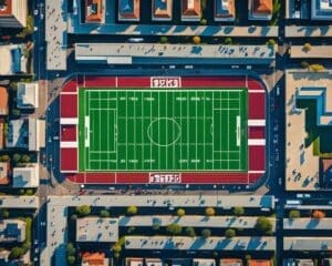 hoe groot is een voetbalveld