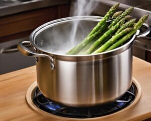 hoe lang asperges koken