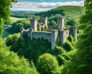 De Kasteelruïnes van Montaigle