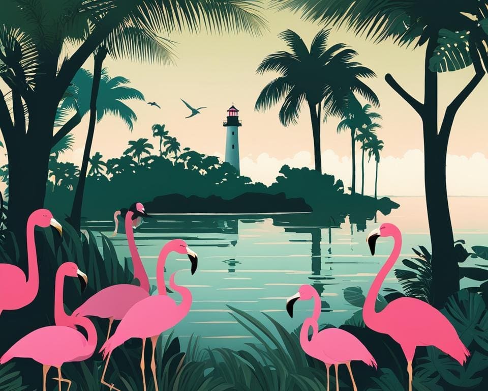Flamingo observatieplekken