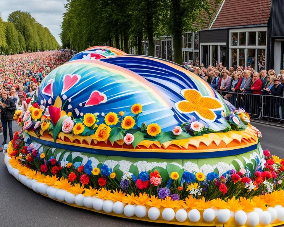 Het jaarlijkse Bloemencorso in Loenhout