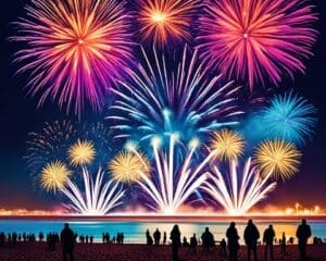 Het jaarlijkse Vuurwerkfestival in Knokke