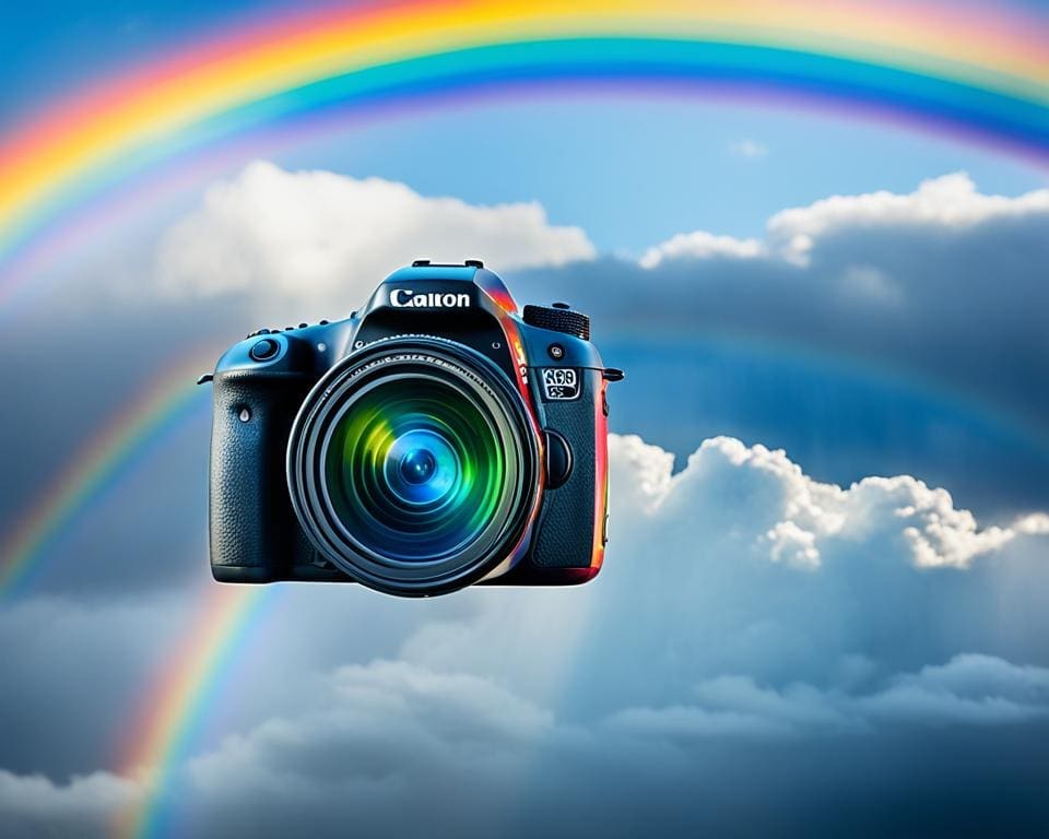 fotograferen van een regenboog