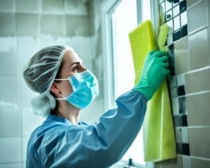 hoe verwijder ik schimmel in de badkamer