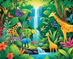 welke dieren wonen in de jungle