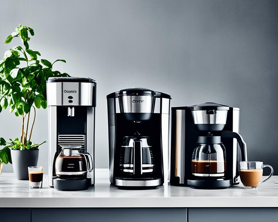 Verschillende Koffiemachine Types