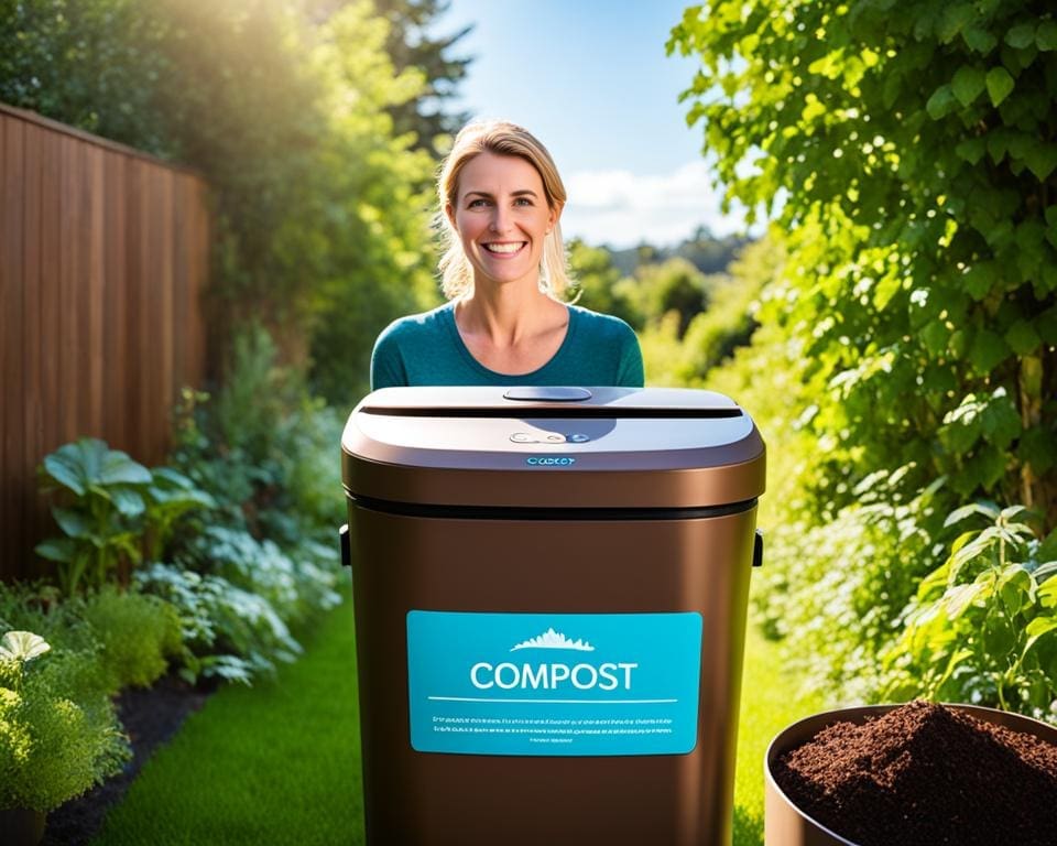 groene levensstijl met compostbak