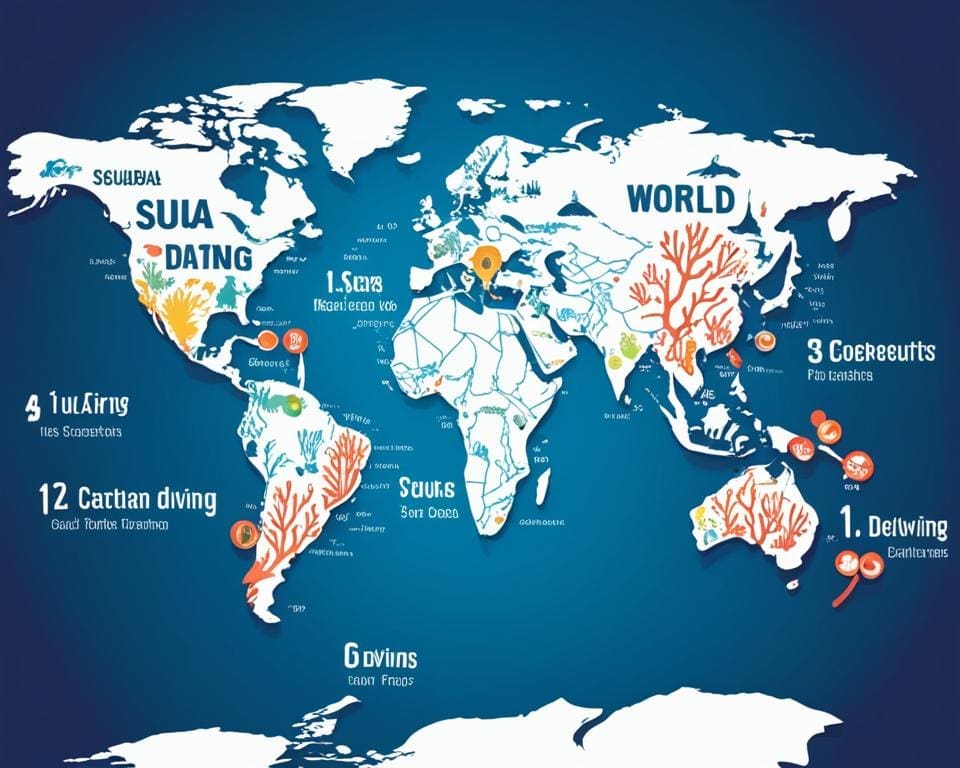 Top duikbestemmingen overzicht