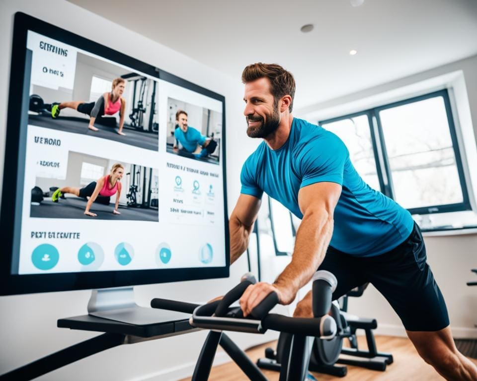 Virtual fitness classes