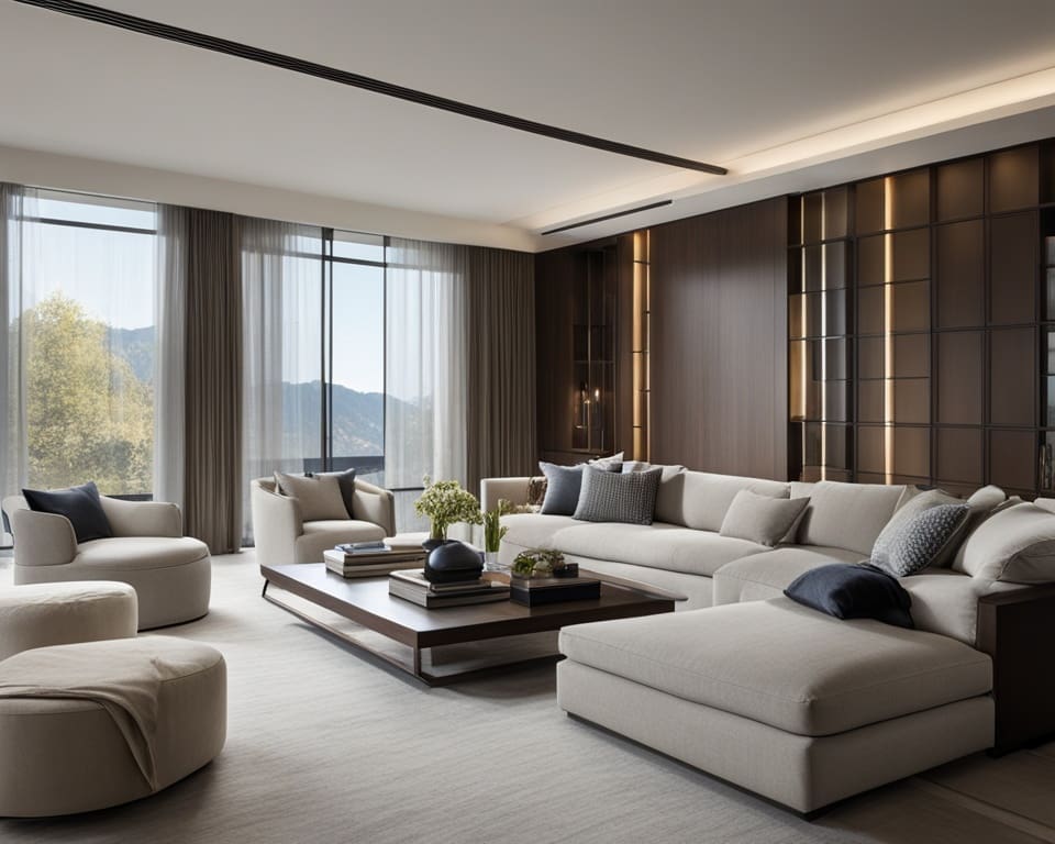 moderne raamdecoratie
