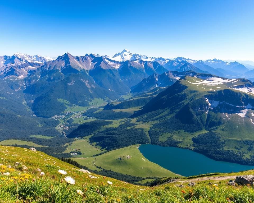 Adembenemend uitzicht op de Alpen in Oostenrijk