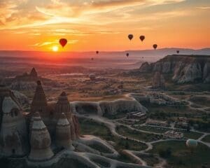 Bewonder de panoramische uitzichten van Cappadocië, Turkije