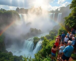 Bewonder de watervallen van Iguazú, Brazilië