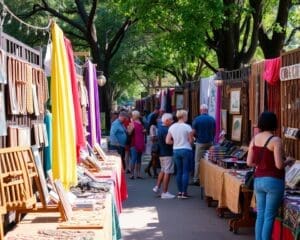 Ga naar een kunstmarkt vol handgemaakte sieraden en kunst