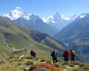 Geniet van een trektocht door de bergen van Nepal
