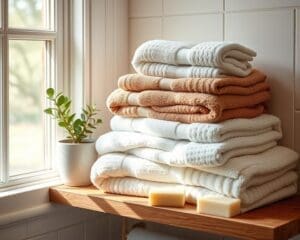Handdoeken: Hoe ze zacht en fris te houden