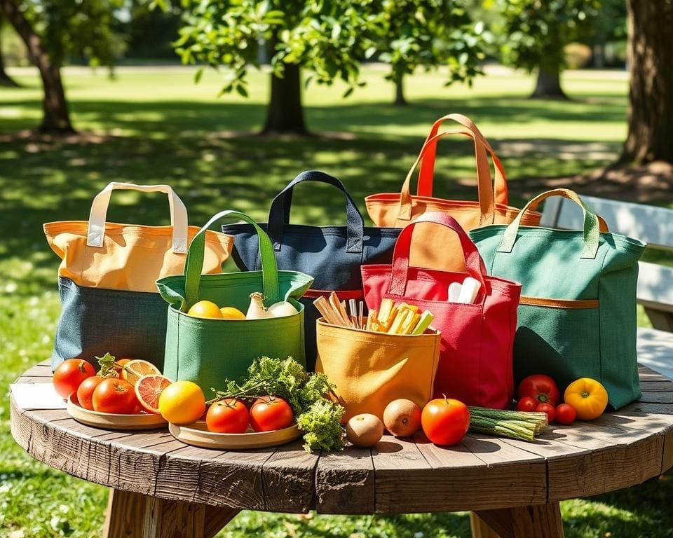 Herbruikbare lunchzakjes voor milieuvriendelijk onderweg