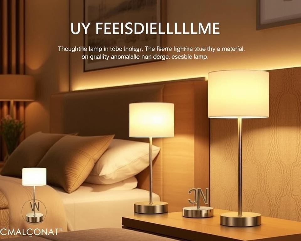 Luxe bedlampen met aanraakbediening