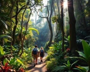 Maak een wandeling door de jungle van Sumatra, Indonesië