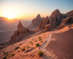 Maak een wandeltocht door de Wadi Rum, Jordanië