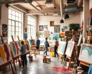 Probeer een creatieve workshop in een kunststudio