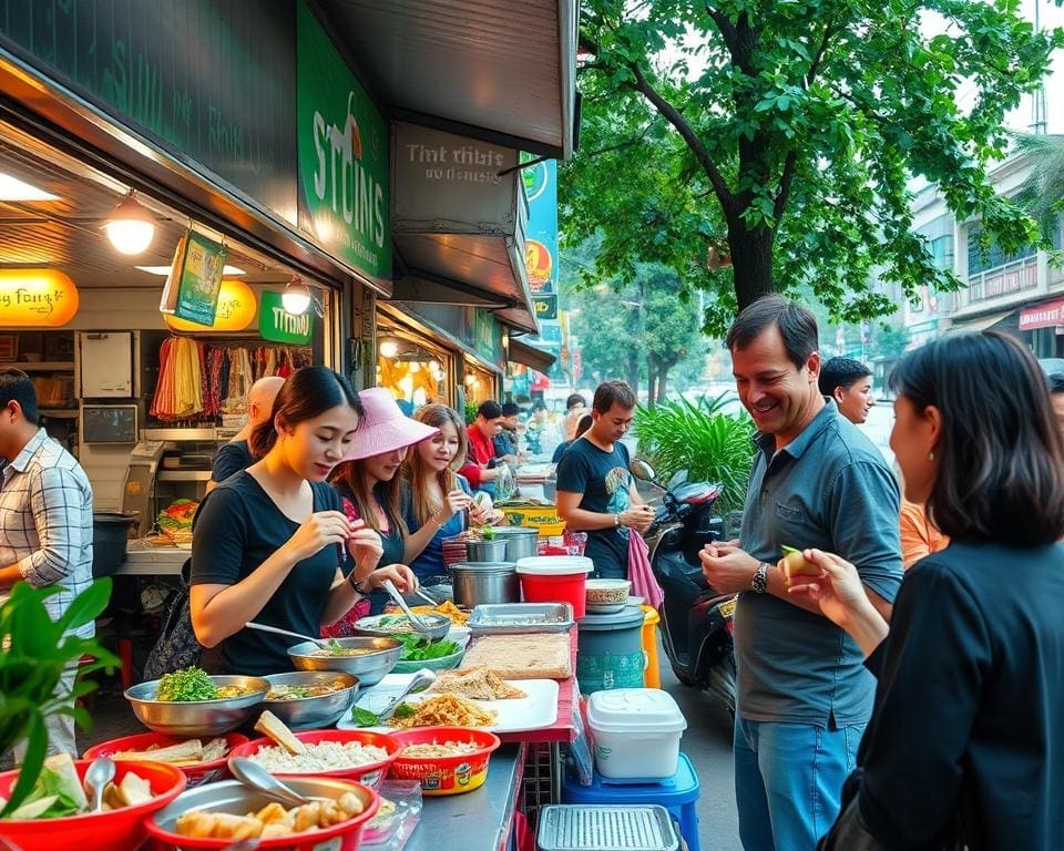 Proef de lokale gerechten in Ho Chi Minh Stad, Vietnam