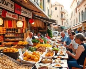 Proef de lokale gerechten van Tel Aviv, Israël