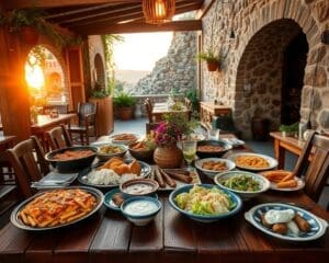 Proef de traditionele gerechten van Athene, Griekenland