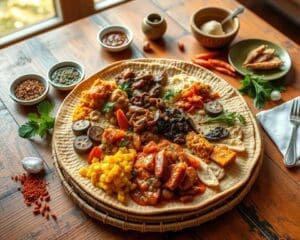 Proef het traditionele eten van Ethiopië