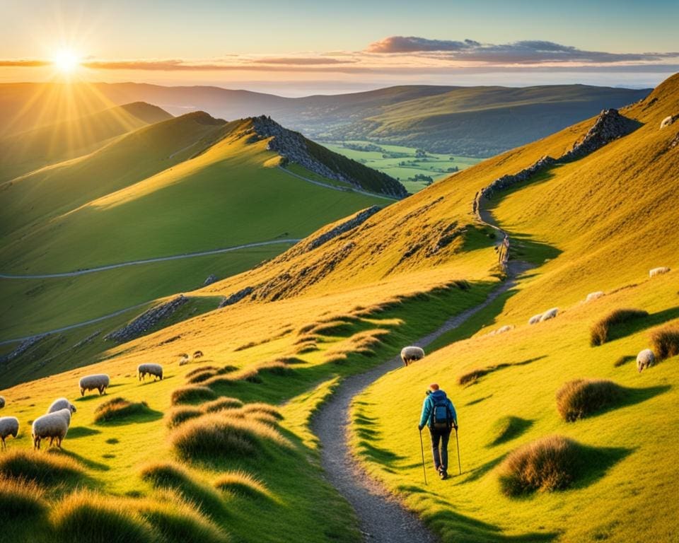 Wandelen door de Glooiende Heuvels van Ierland