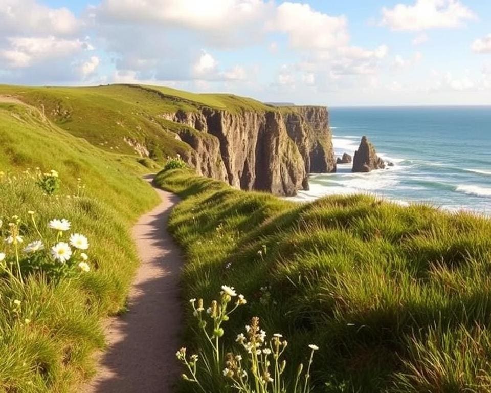 Wandelen langs de kust van Bretagne, Frankrijk