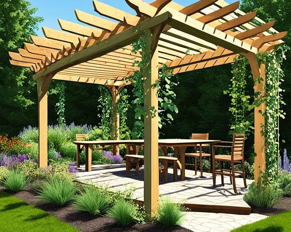 duurzame pergola tuin