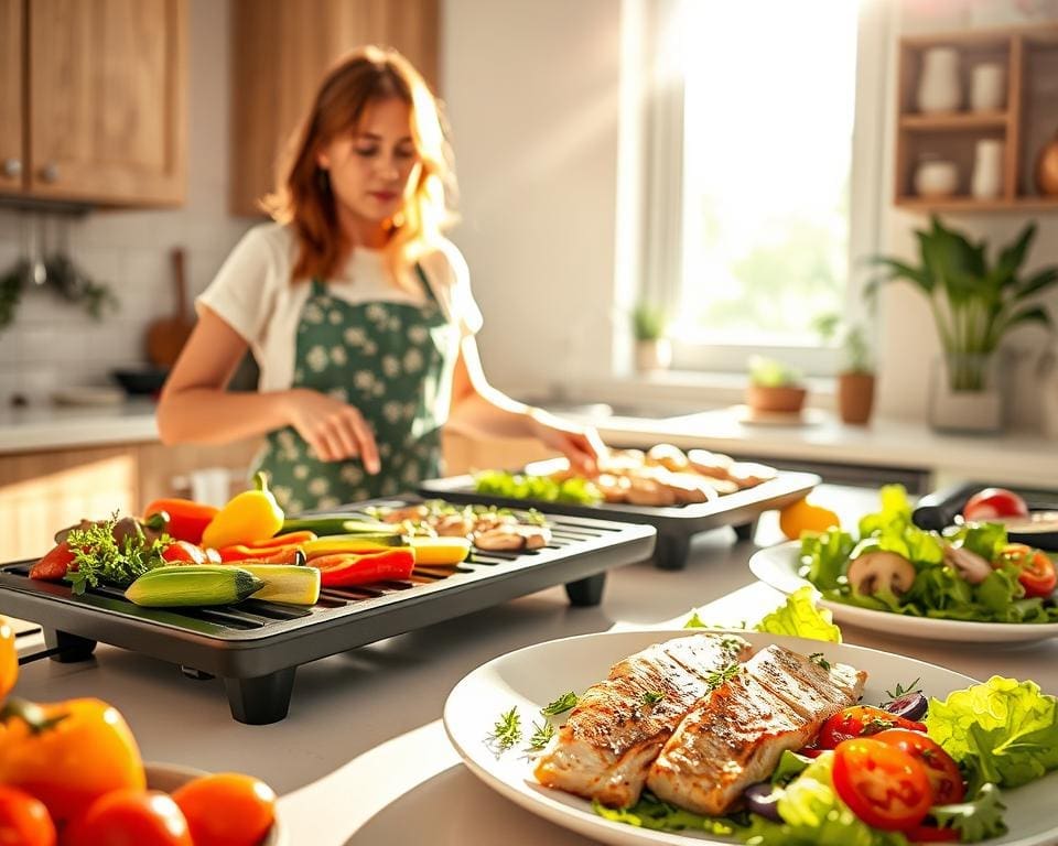 gezond koken met elektrische grillplaten