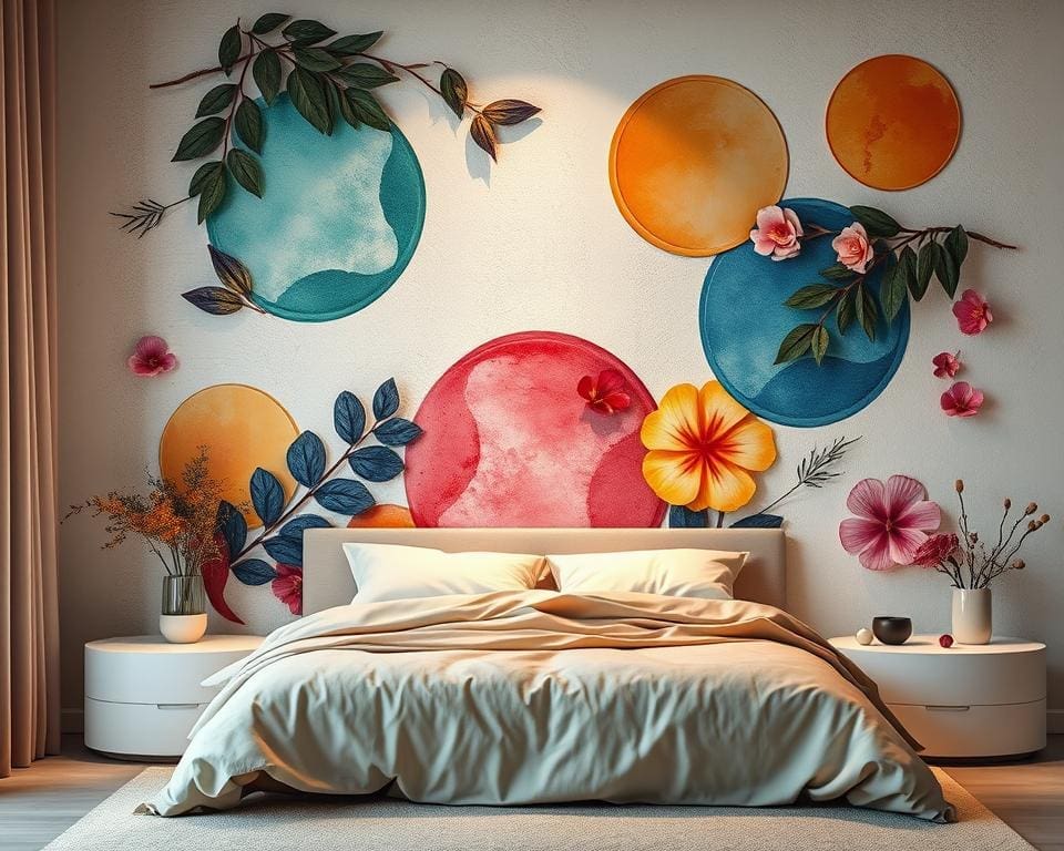 muurdecoratie voor slaapkamer
