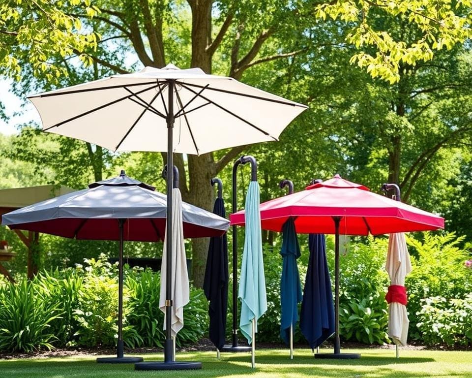 ruimtebesparende parasols