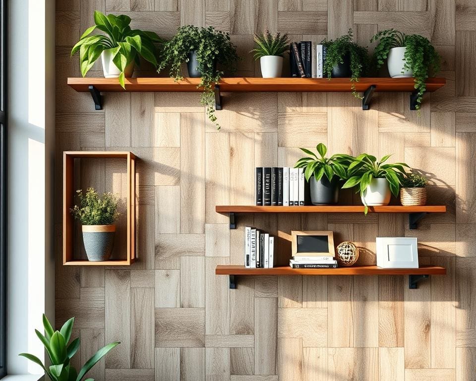 Decoratieve wandplanken