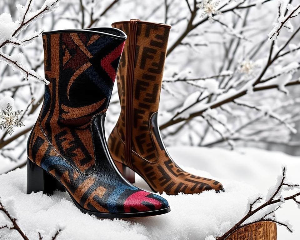 Fendi laarzen: Voor een gedurfde en opvallende winterlook
