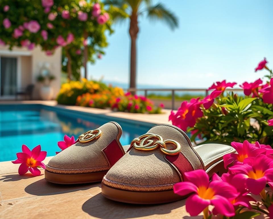 Gucci slippers: Voor een comfortabele en elegante zomer