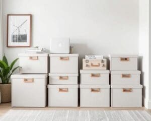 Moderne opbergdozen voor een strak en georganiseerd huis