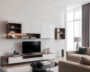 Moderne wandkasten voor extra opbergruimte