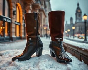 Prada laarzen: Voor een luxe en tijdloze winterstijl