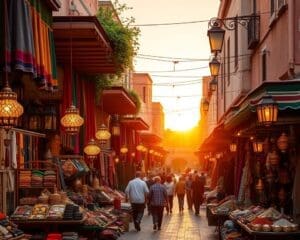 Reizen door de levendige straten van Marrakech