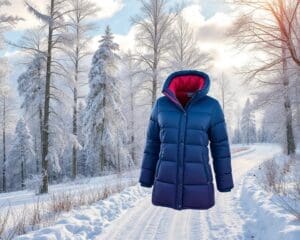Warme donsbodywarmers voor lange winterwandelingen