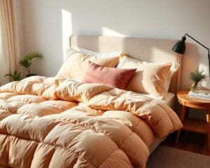 Warme donsdekens voor extra warmte in bed