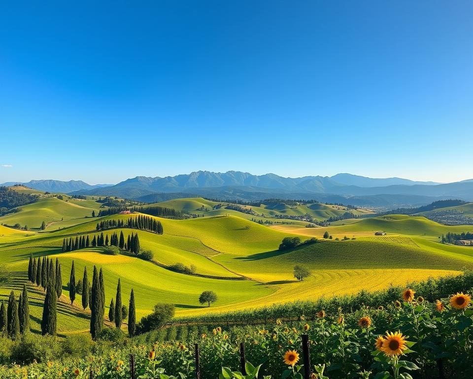 adembenemende natuur van Toscane