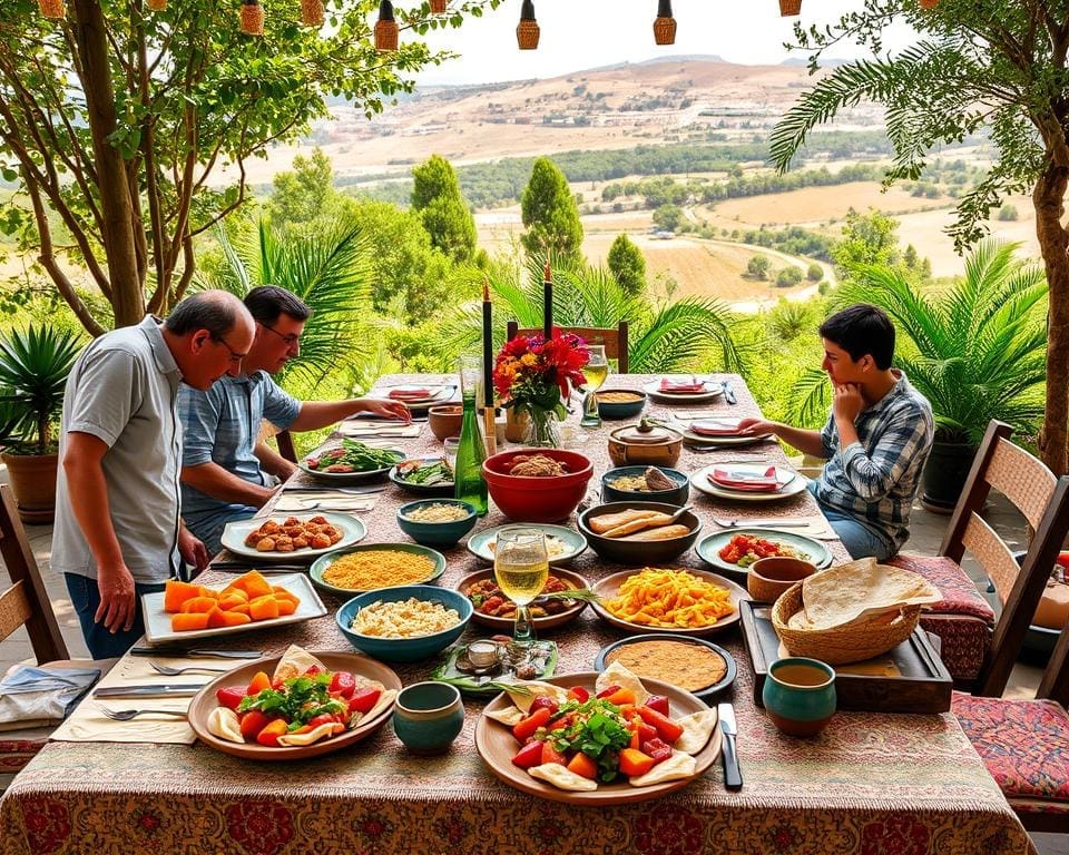 samen eten in Israël